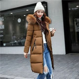 Parka larga de mujer