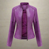 Chaqueta chic, cómoda y elegante con bolsillos con cremallera para mujer.