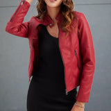 Chaqueta chic, cómoda y elegante con bolsillos con cremallera para mujer.
