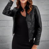 Chaqueta chic, cómoda y elegante con bolsillos con cremallera para mujer.