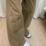 Pantalones cargo de mezclilla vintage de pierna ancha