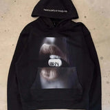 Sudadera con capucha y estampado gráfico Harajuku vintage de moda