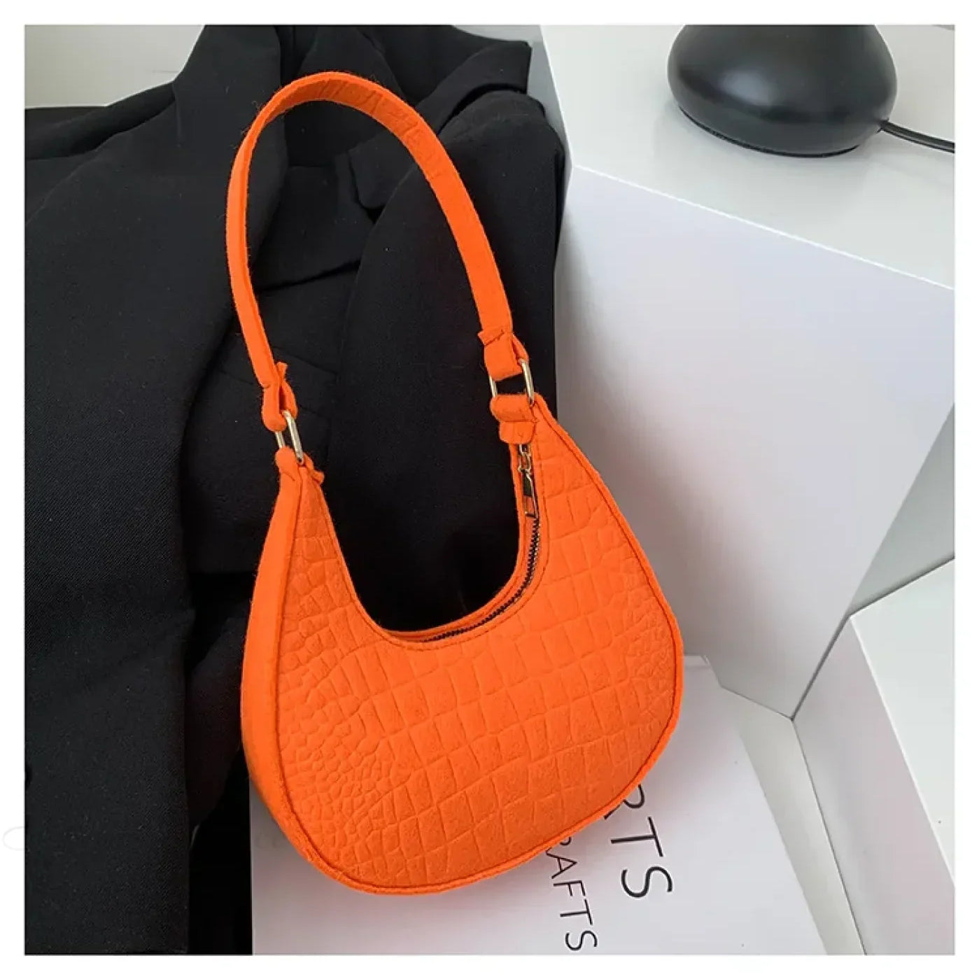 Bolso de brazo vintage coreano con forma de raviolis