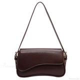 Bolso de hombro de piel de diseñador vintage