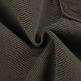 Pantalones cargo multibolsillos en denim lavado