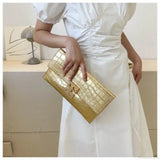 Clutch de noche blanco para banquete