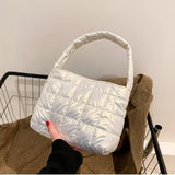 Bolso tote informal de algodón para invierno