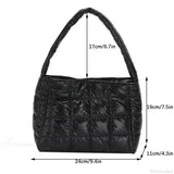 Bolso tote informal de algodón para invierno