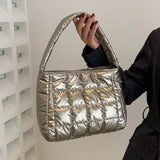 Bolso tote informal de algodón para invierno