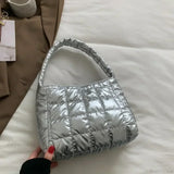 Bolso tote informal de algodón para invierno