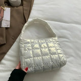 Bolso tote informal de algodón para invierno