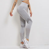 Leggings de fitness elegantes para mujer: ajustados, elásticos y transpirables.