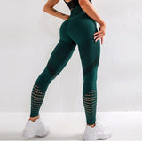 Leggings de fitness elegantes para mujer: ajustados, elásticos y transpirables.
