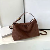 Bolso de hombro de ante ajustable para mujer