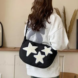 Bolso de hombro de lona Y2K