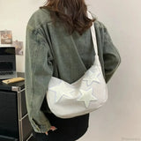 Bolso de hombro de lona Y2K