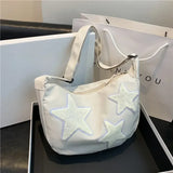 Bolso de hombro de lona Y2K