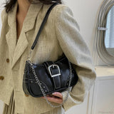 Bolso de hombro con cadena estilo Y2K