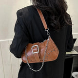 Bolso de hombro con cadena estilo Y2K