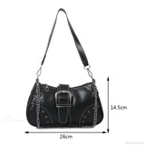 Bolso de hombro con cadena estilo Y2K