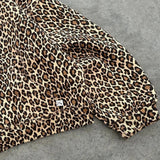 Sudadera con capucha hip-hop con estampado de leopardo Y2K