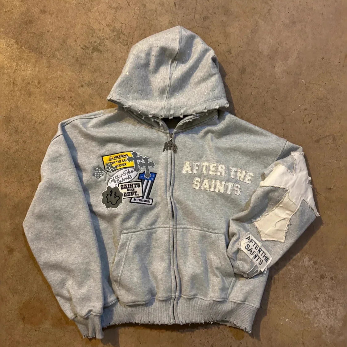 Sudadera informal con estampado de letras Y2K