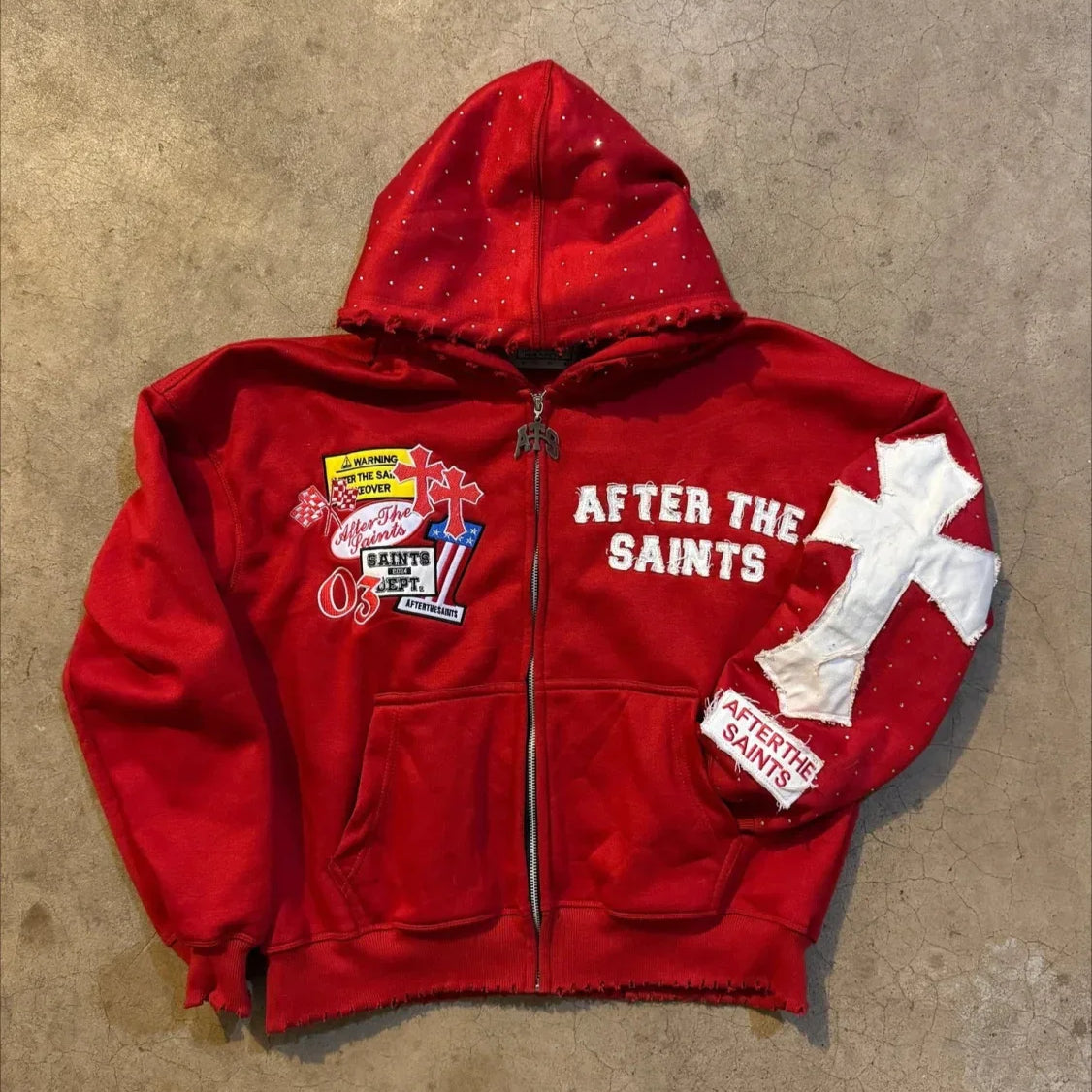 Sudadera informal con estampado de letras Y2K