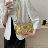 Bolso bandolera de piel color melocotón con forma de corazón Y2K