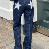Vaqueros con parches de color Y2K Star