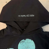 Sudadera con capucha con estampado novedoso Y2K