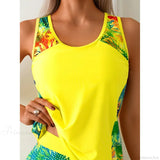 Conjunto de bikini amarillo de dos piezas